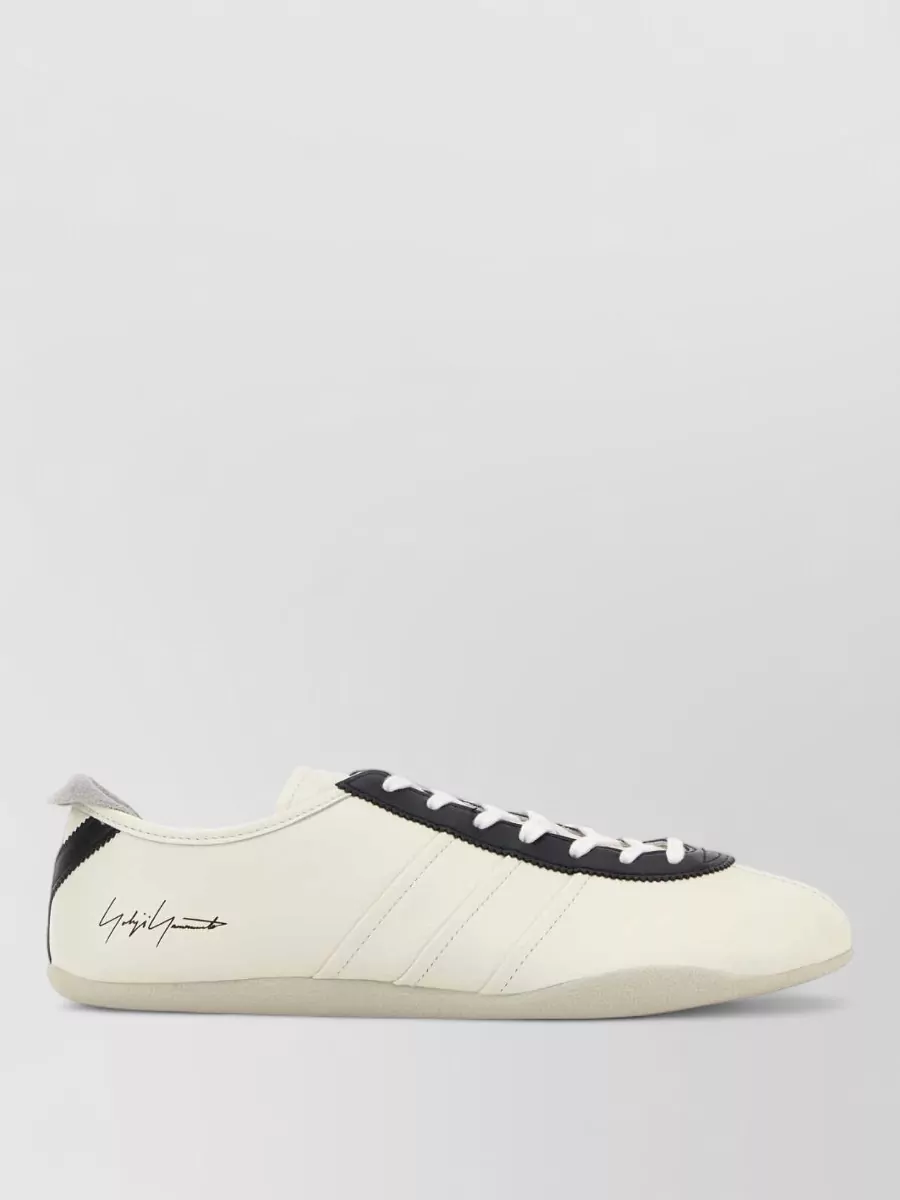 Y3 Yamamoto leather lace-up sneakers
