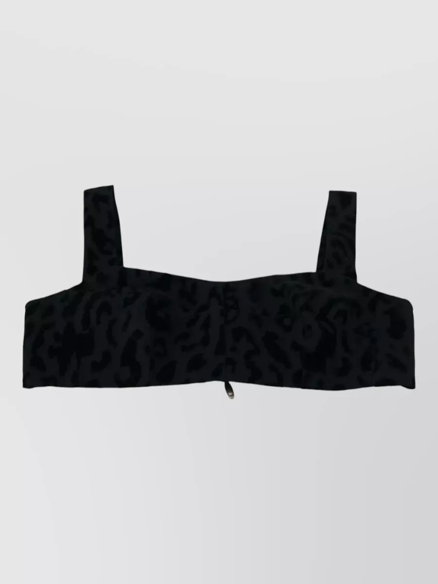 Dolce&Gabbana leopard-print cropped bustier top