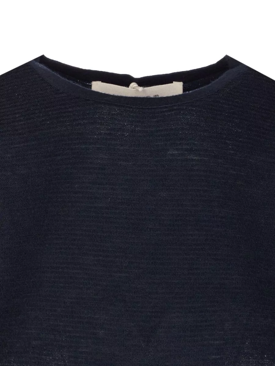 Lisa Yang Cashmere Crew Neck Short Sleeve Knitted Top
