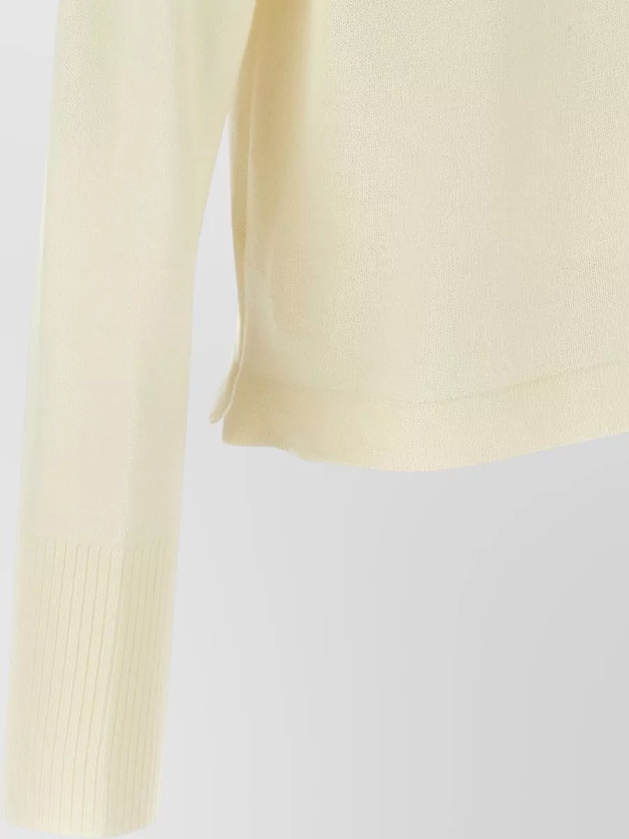Ma'ry'ya Virgin Wool Crew-Neck Long-Sleeve Jumper