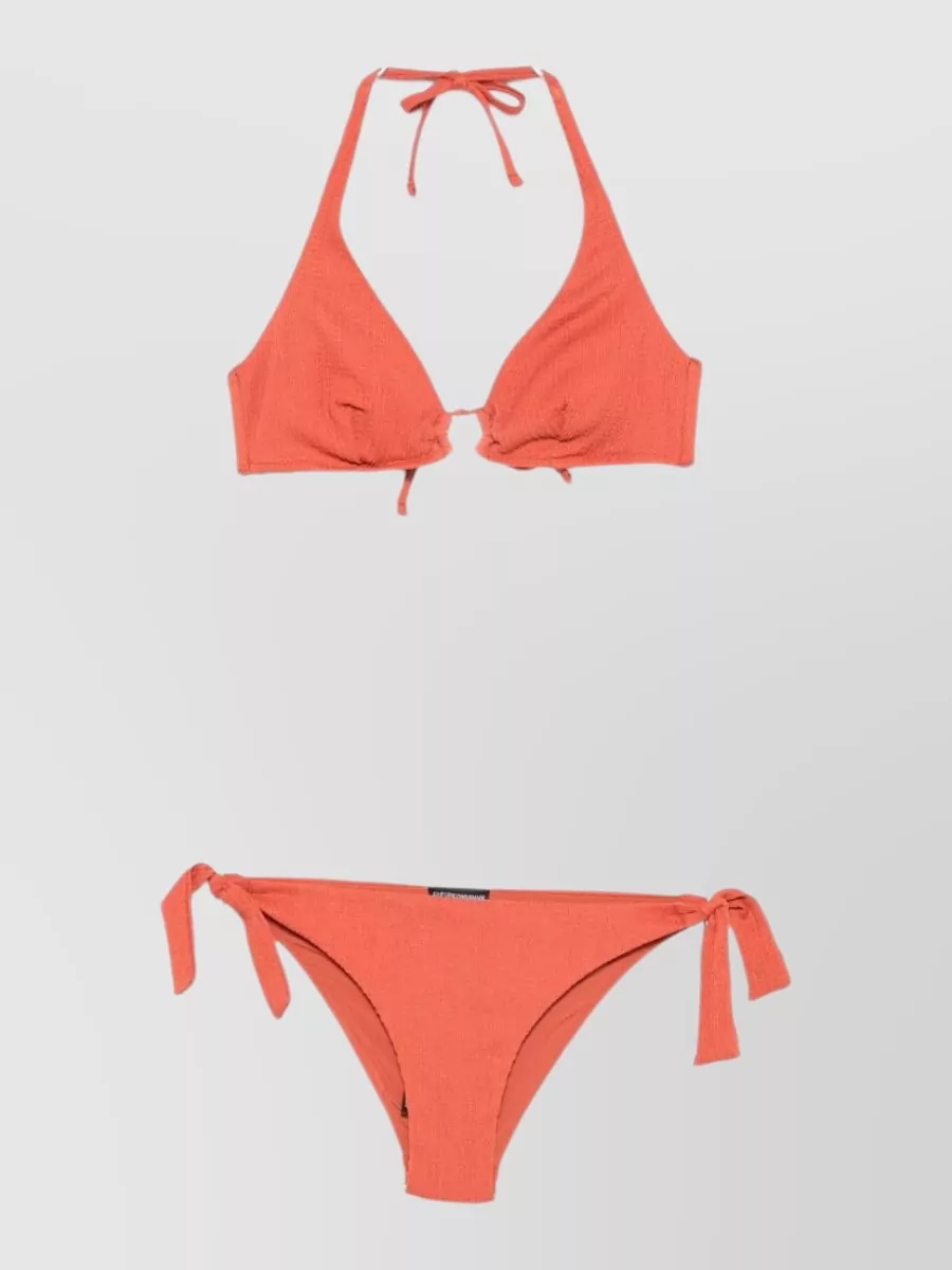 Emporio Armani Crinkled Halterneck Bikini