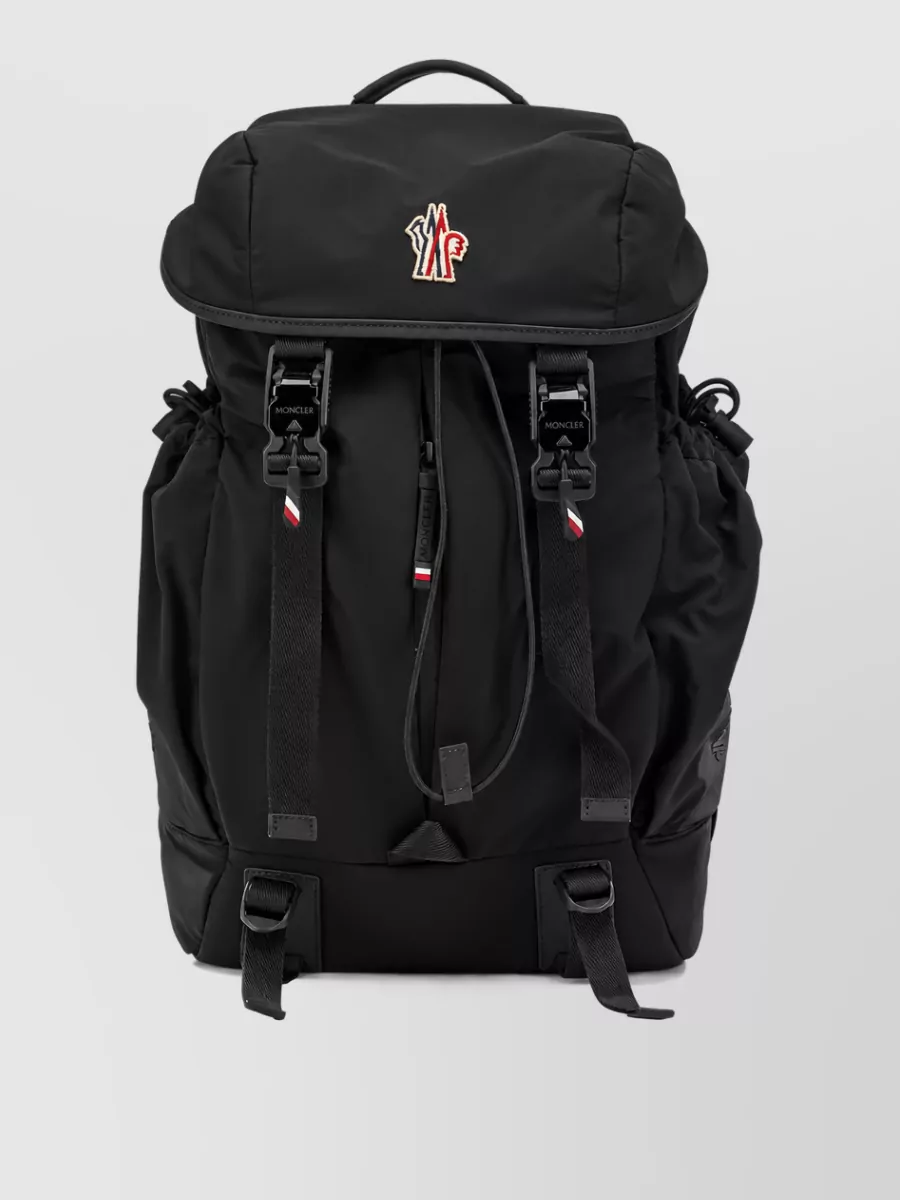 Moncler Grenoble leather trimmed backpack