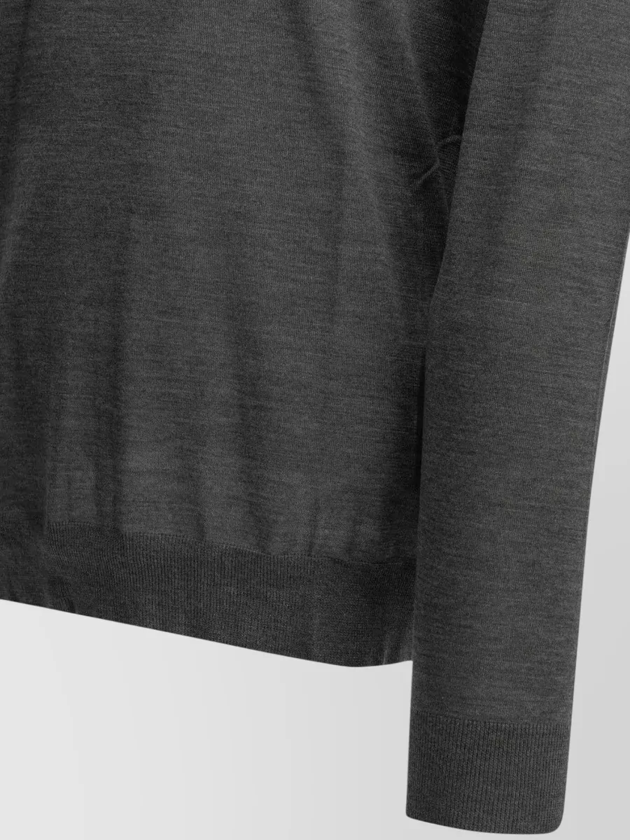 Golden Goose Wool Long-Sleeve Polo Shirt