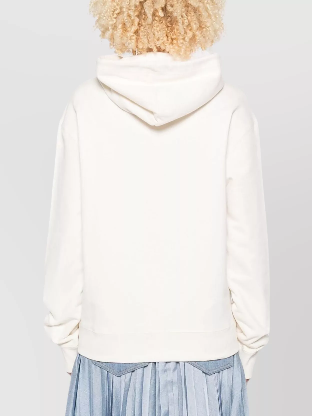 Courrèges Hooded Knitwear With Kangaroo Pocket And Ribbed Finish