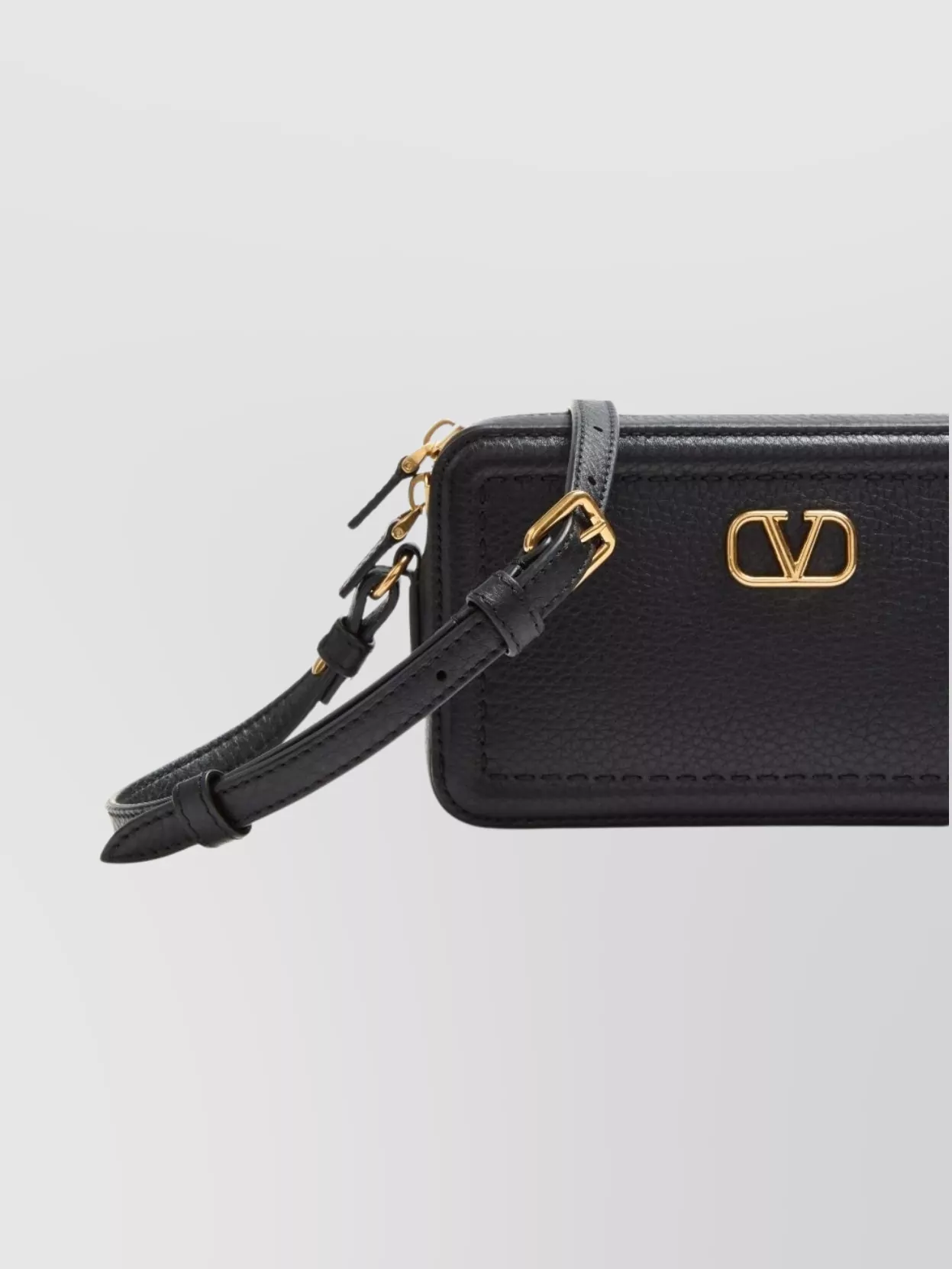 Valentino Garavani Leather Shoulder Bag Adjustable Strap