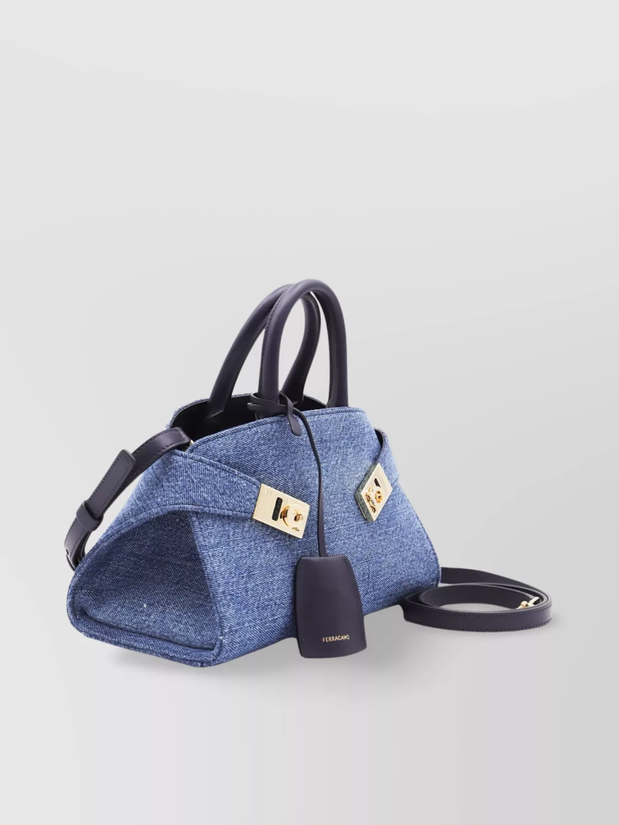 Ferragamo Handbag With Structured Shape And Detachable Strap