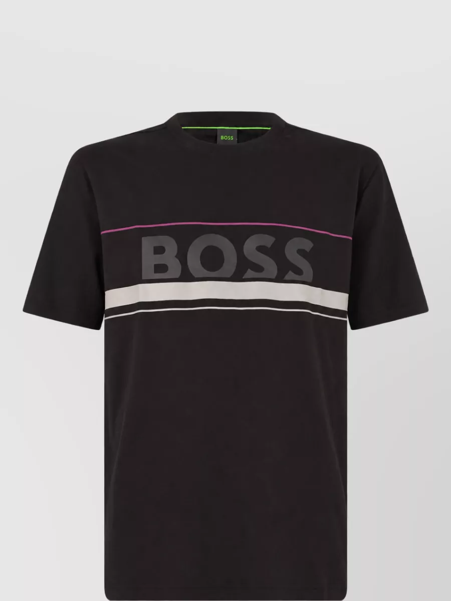 Boss Cotton regular-fit logo-print t-shirt