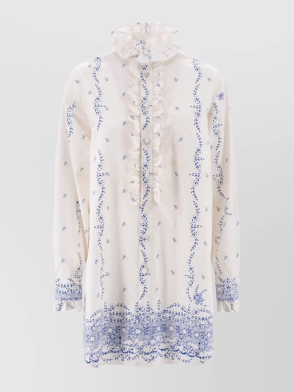 Shop Philosophy Di Lorenzo Serafini Floral Print Cotton Shirt Dress