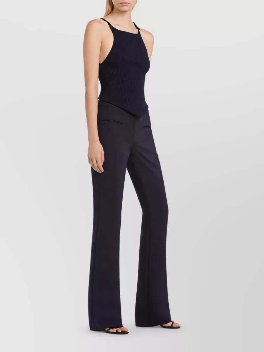 Courrèges Ribbed Flared Trousers