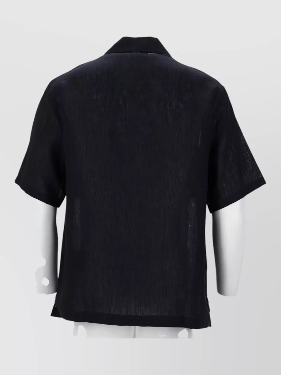 Herno Linen Short-Sleeve Shirt