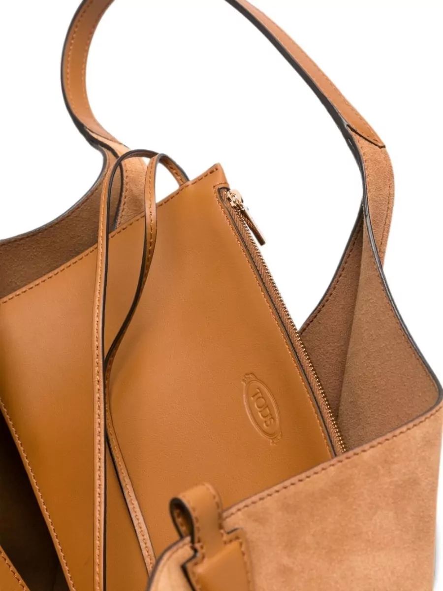 Tod's T Timeless Suede Shoulder Bag
