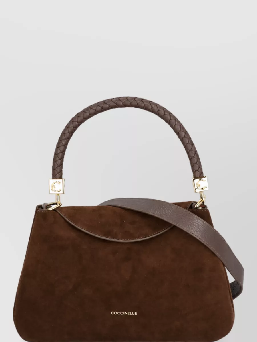 Coccinelle Suede Leather Shoulder Bag