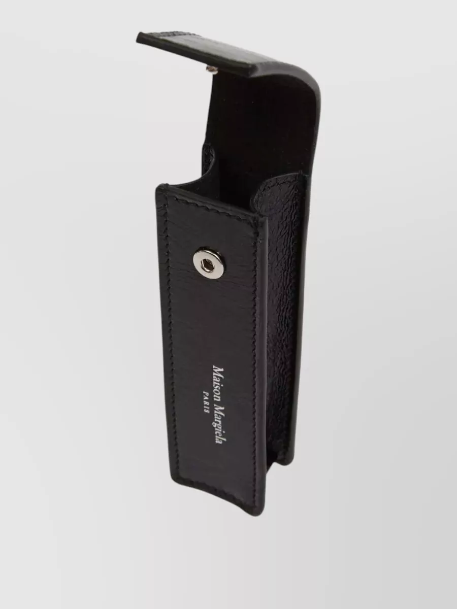 Maison Margiela Vertical Leather Chain Keyring Card Holder