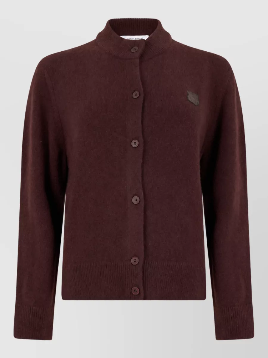 Maison Kitsuné wool long-sleeve cardigan