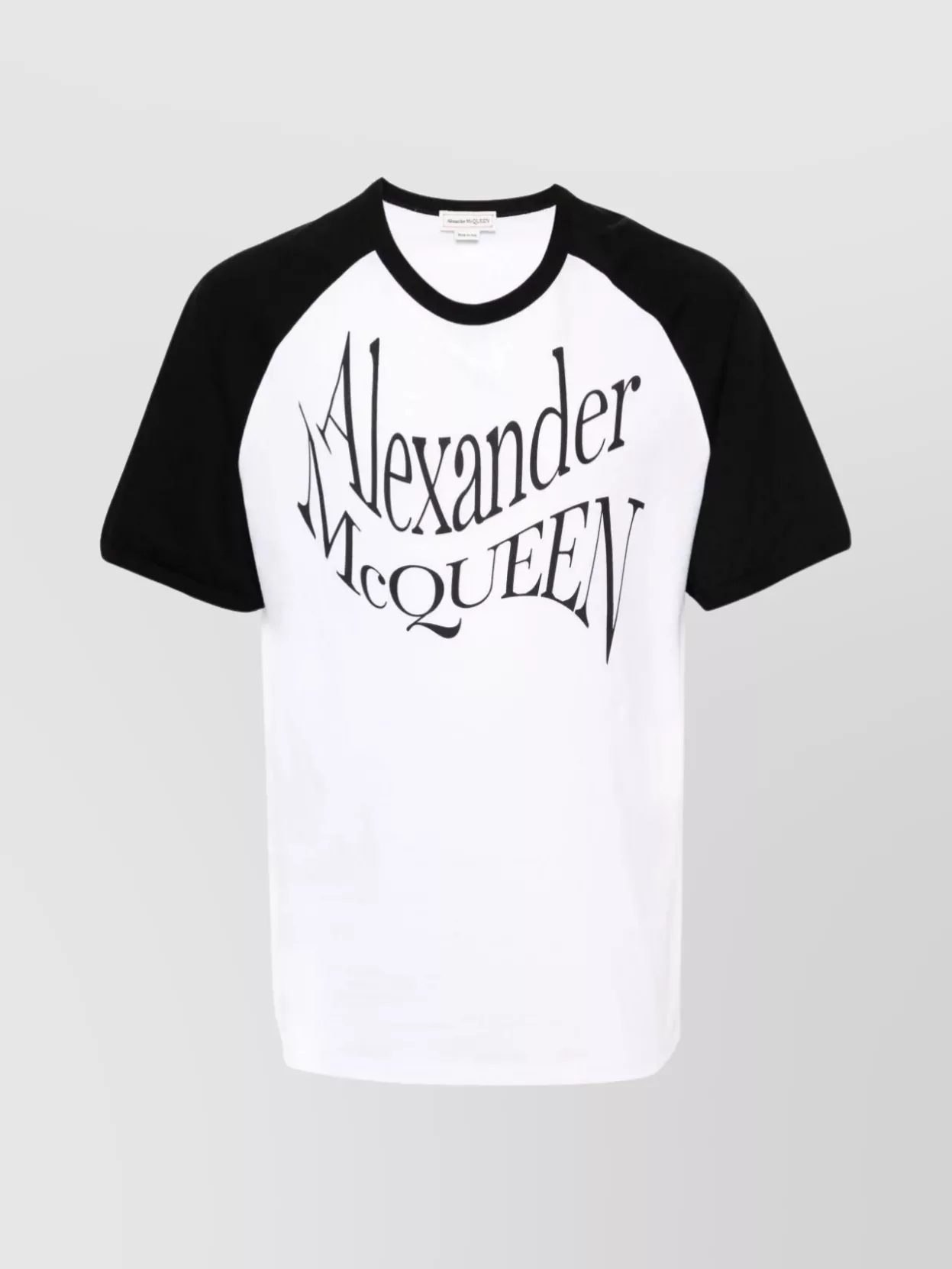 Shop Alexander Mcqueen Printed Crew Neck T-shirt In White