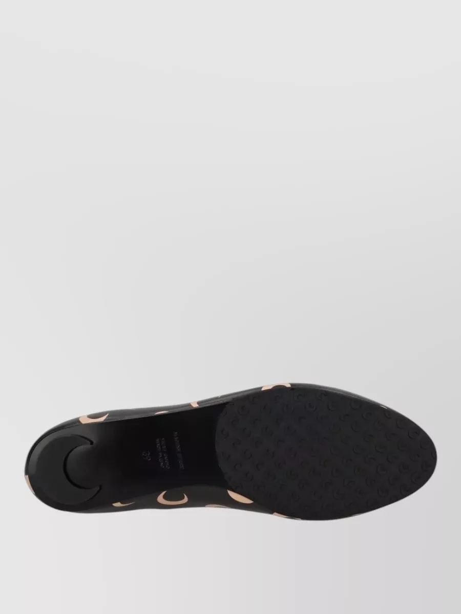 Marine Serre Leather Ballerina Shoes