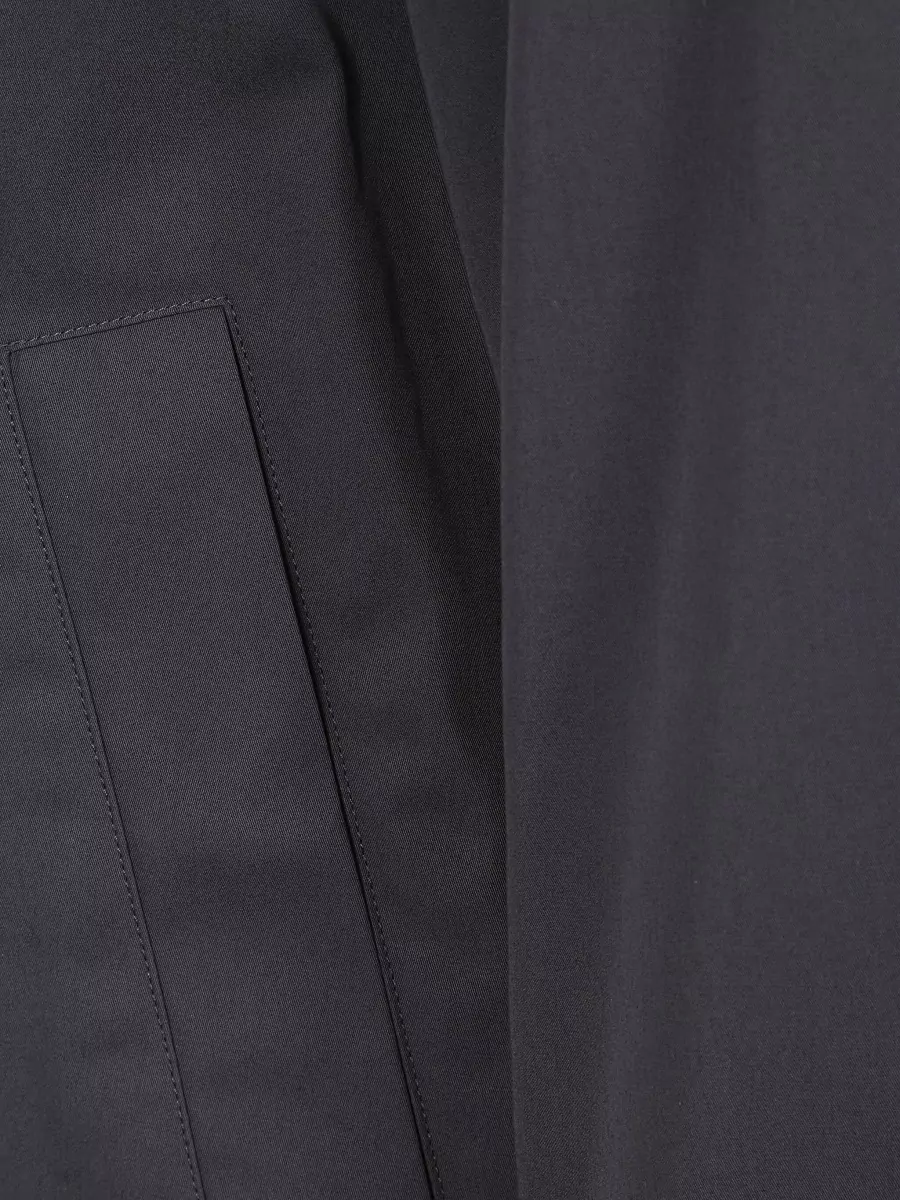 Herno Cotton Cropped Hooded Single Breasted Coat