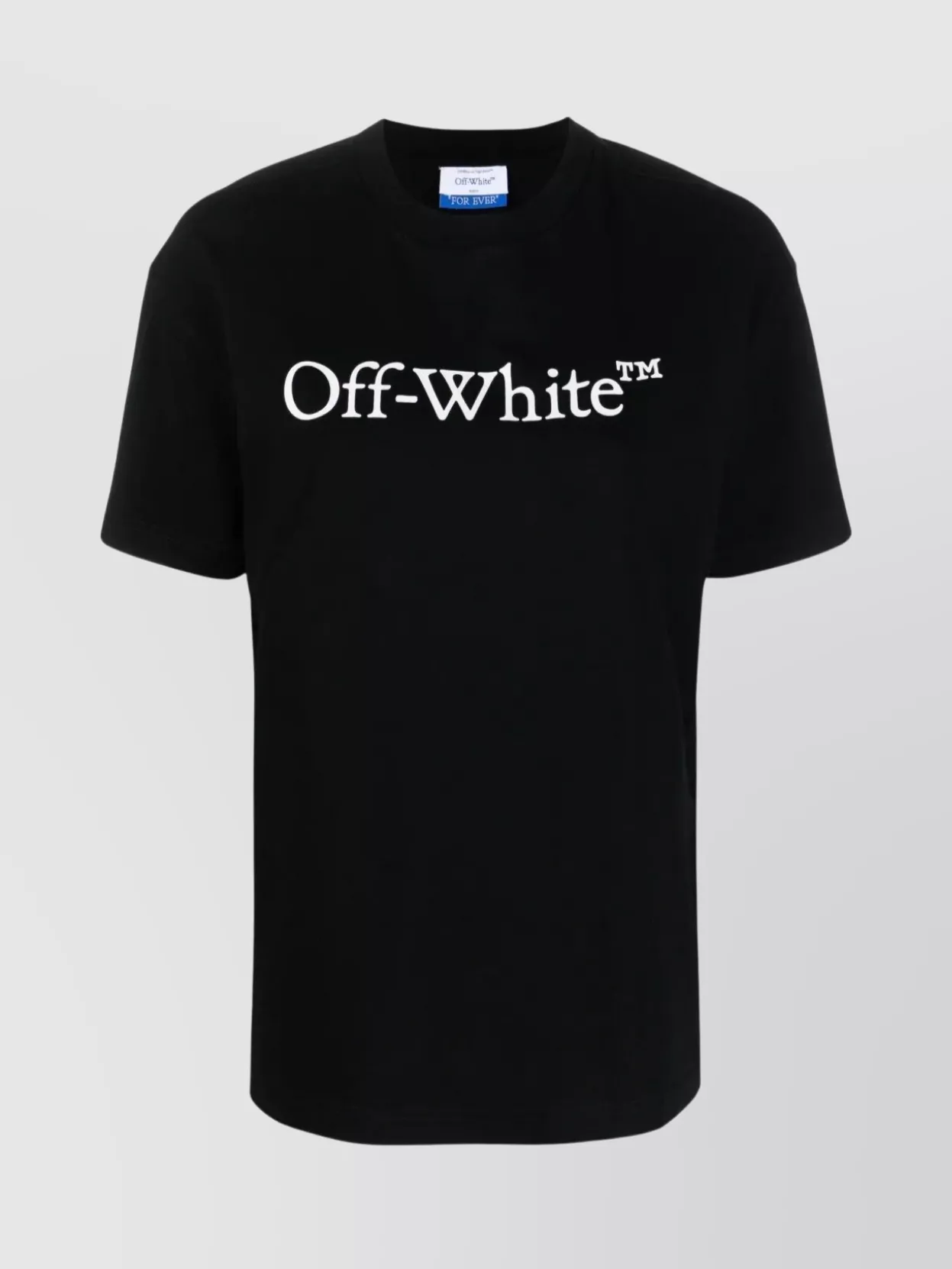 Off-white Large Logo Casual T-shirt In Black