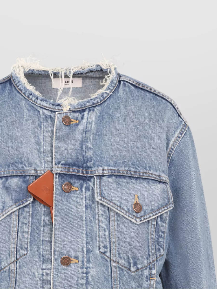 Celine Denim Cropped Trucker Jacket