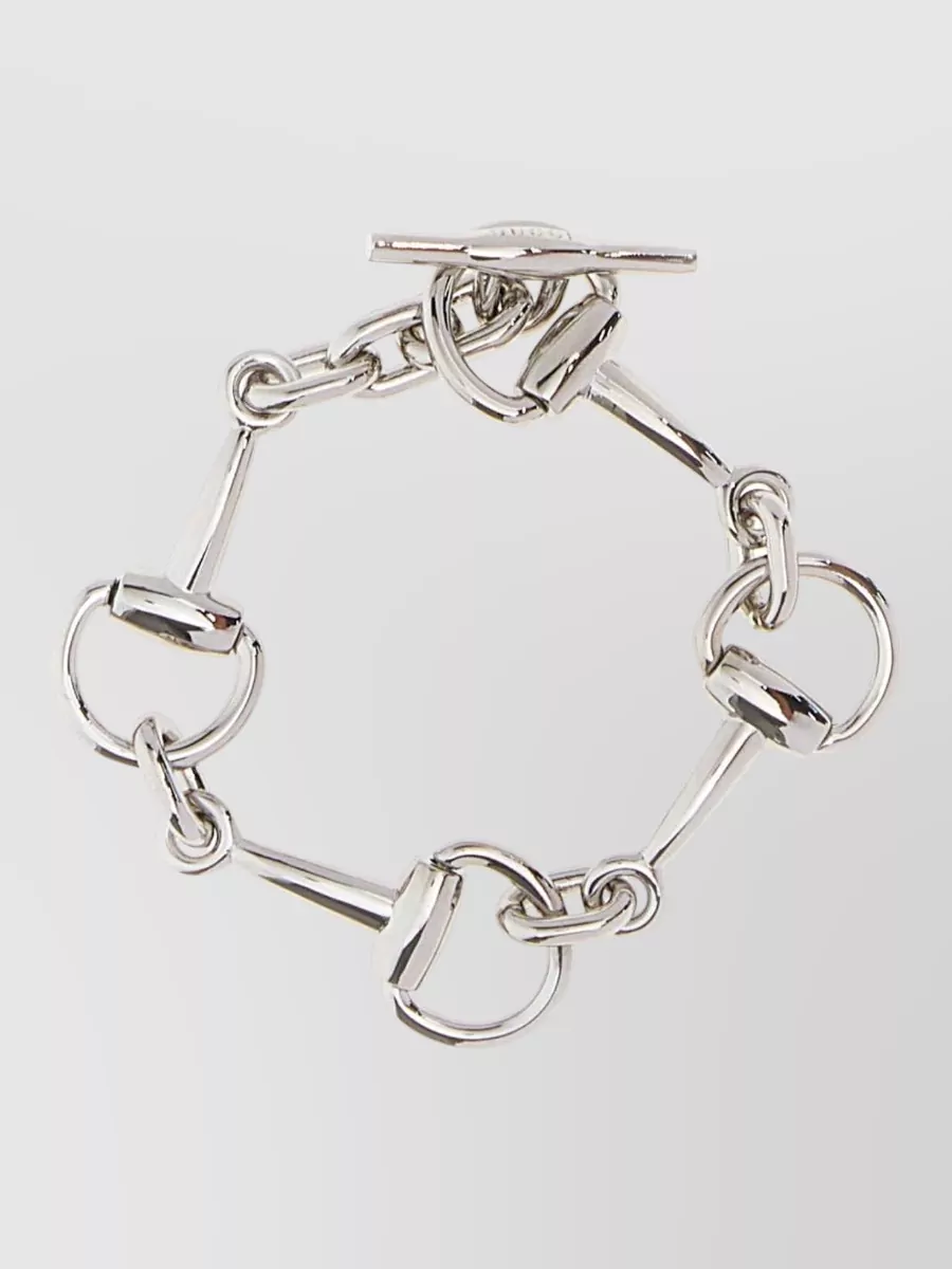 Gucci metal horsebit bracelet