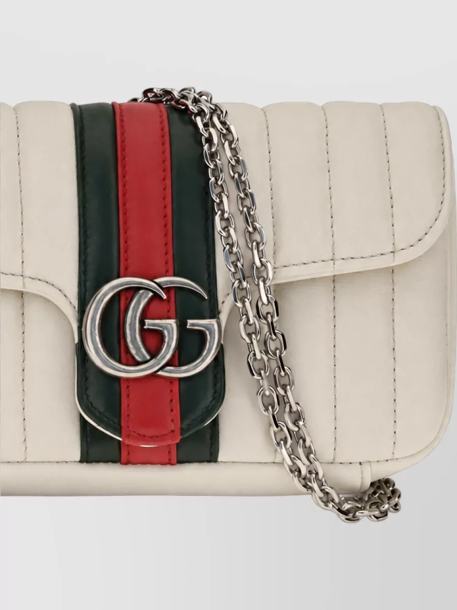 Gucci Na Leather Clutch Bag