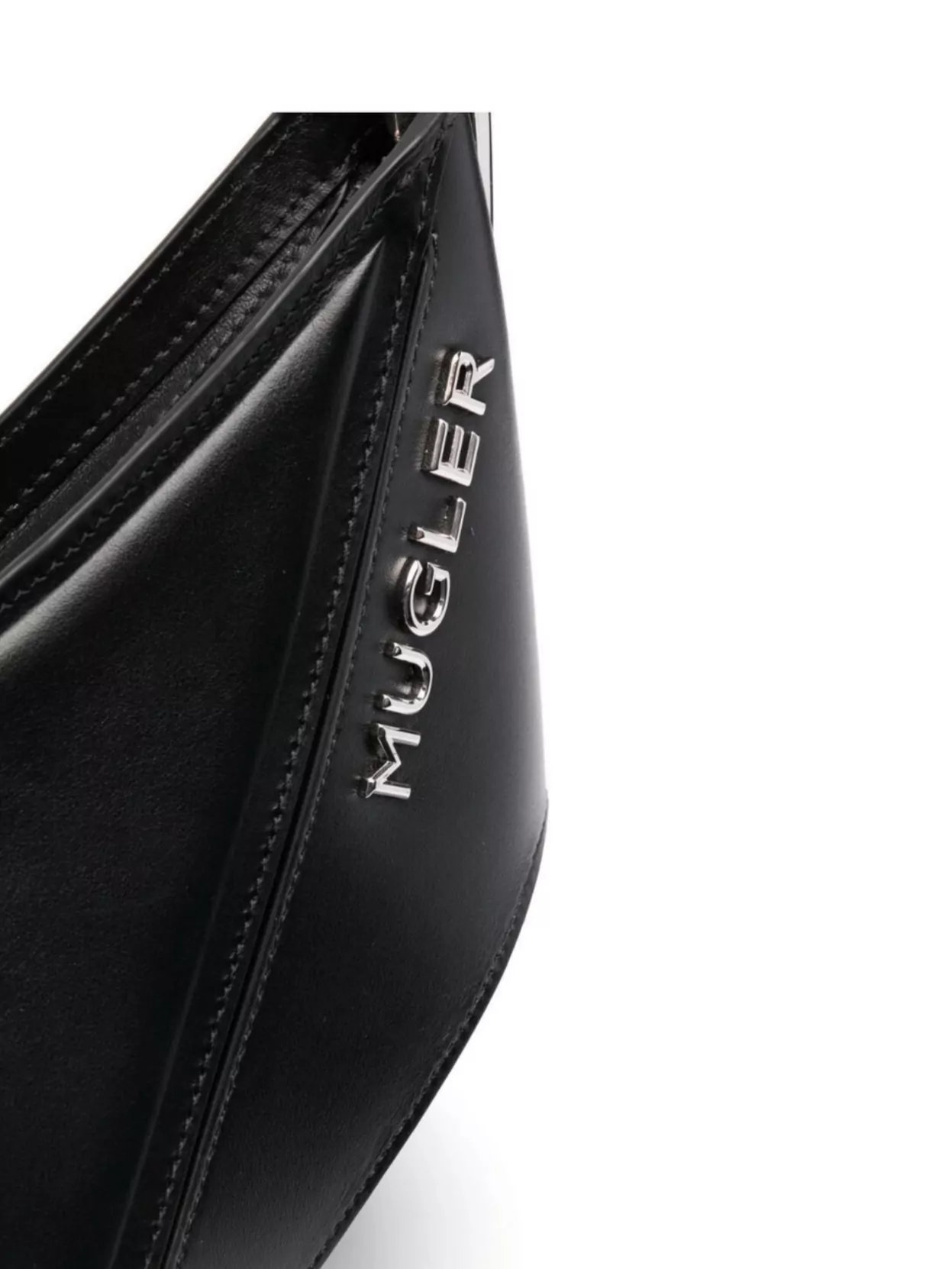 Mugler Curved Shape Adjustable Strap Shoulder Bag