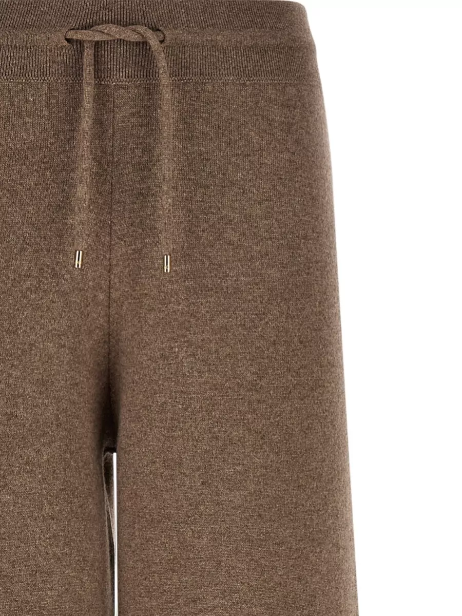 Agnona Cashmere Wide-Leg Knitted Lounge Pants