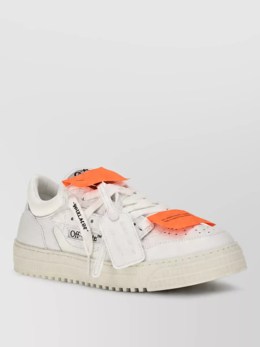 Off-White calf leather low-top sneakers