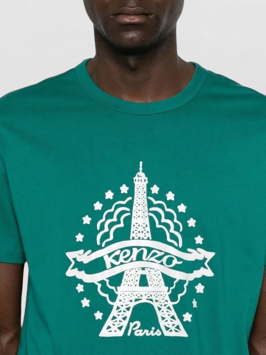 Kenzo Cotton Slim-Fit Graphic T-Shirt