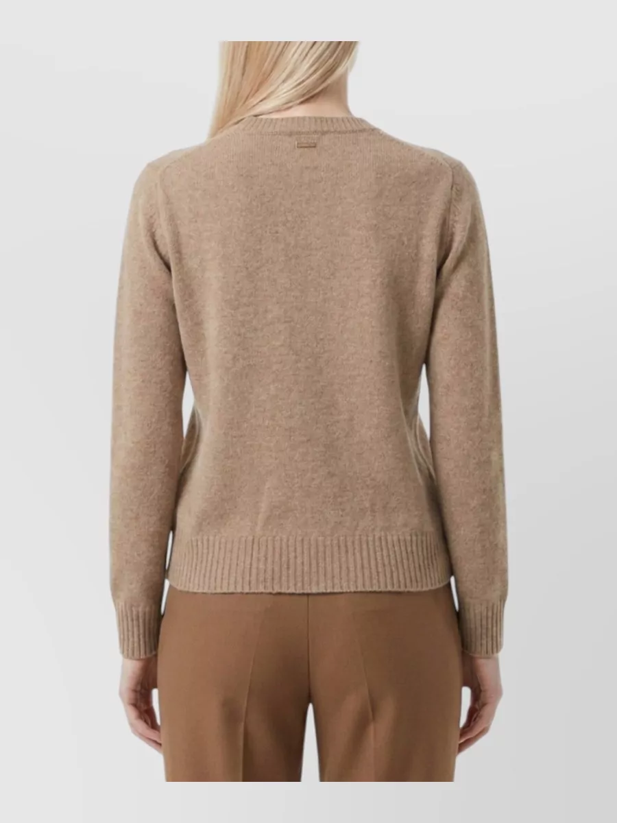 Max Mara Cashmere Crew-Neck Long-Sleeve Sweatshirt