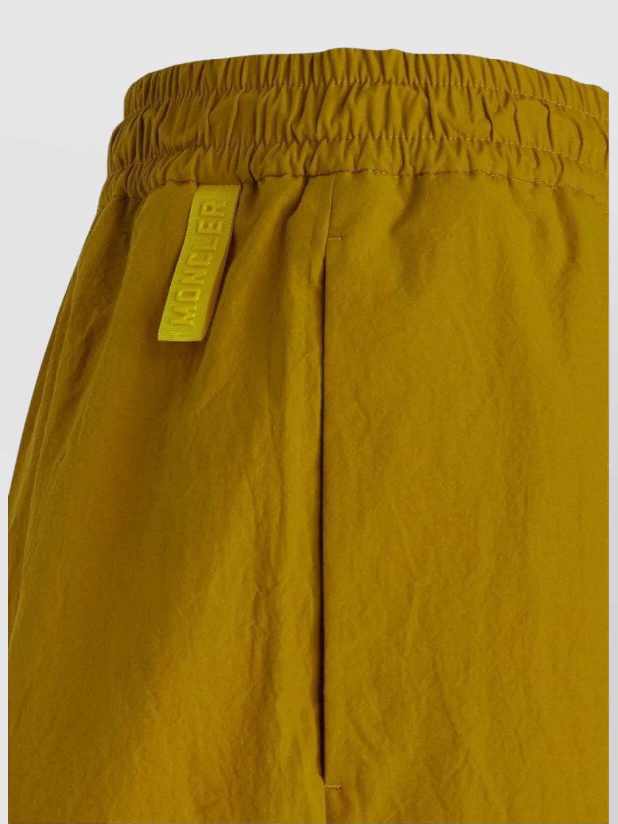 MONCLER COTTON SHORTS WITH ELASTICATED WAIST AND LOGO DRAWSTRING