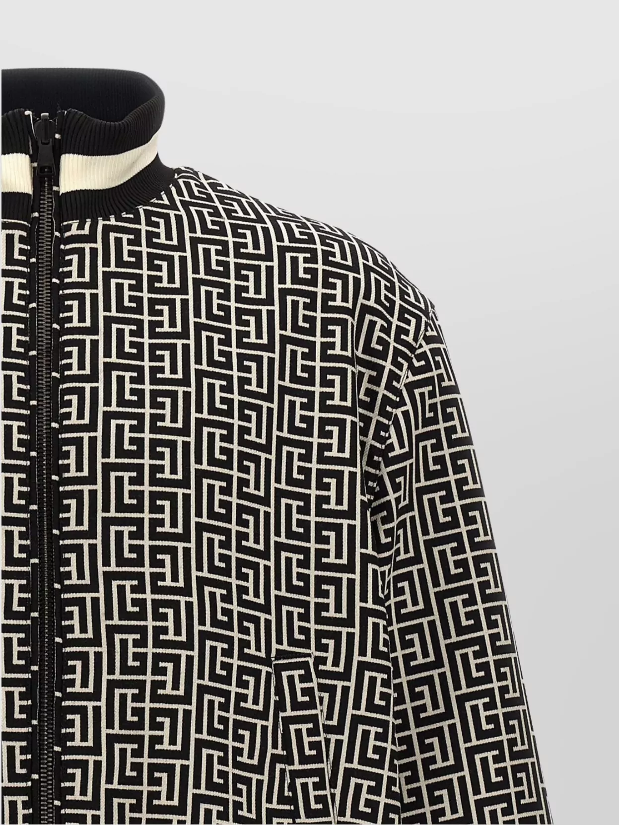Balmain Reversible All-Over Pattern Bomber Jacket