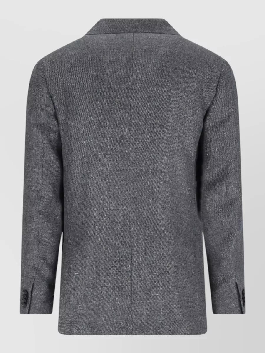 Zegna Linen Wool Single-Breasted Blazer
