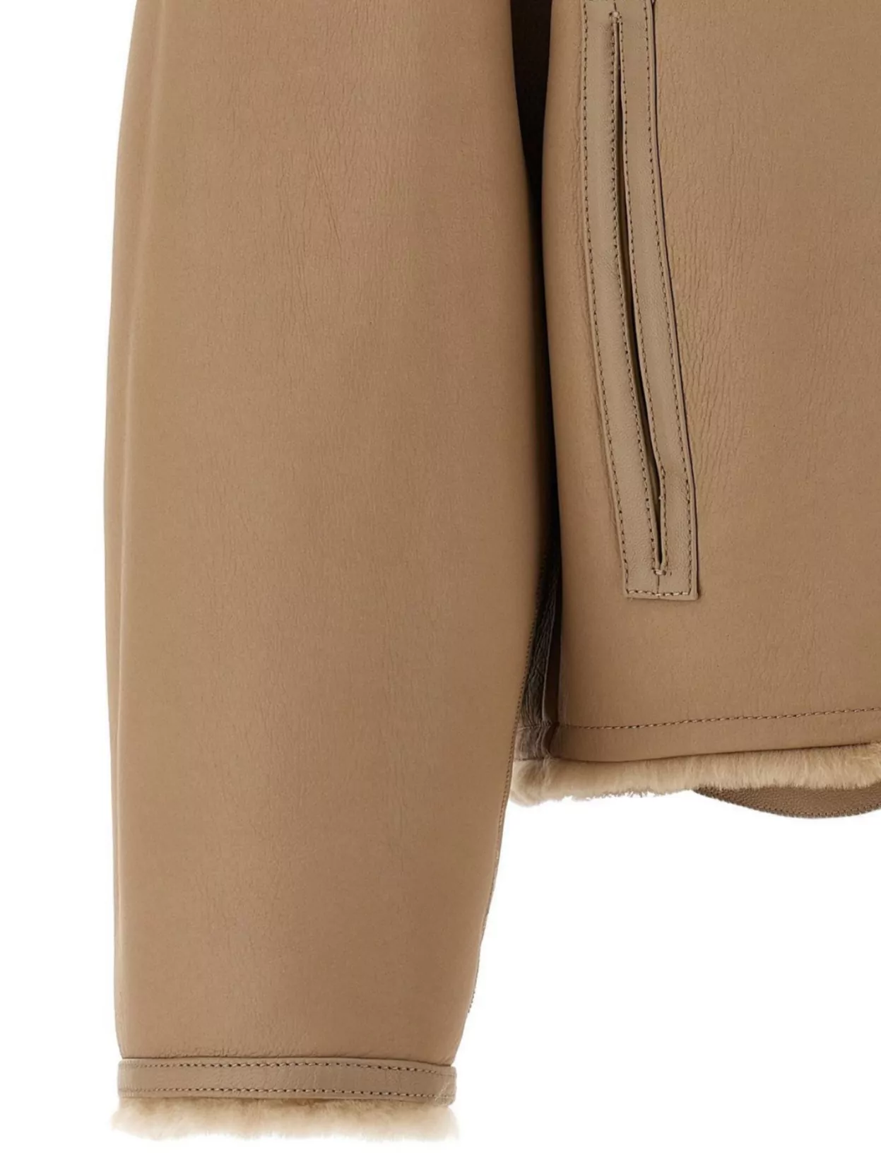 Yves Salomon Reversible Long Sleeve Jacket Side Pockets