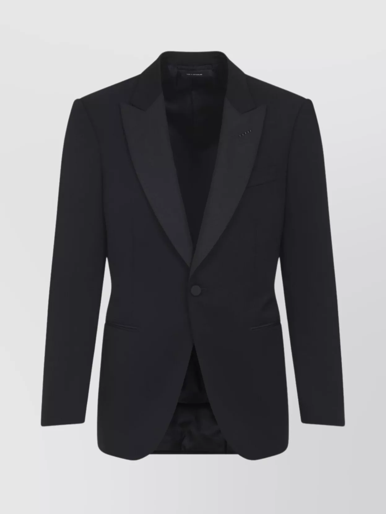Tom Ford Tuxedo Jacket With Notch Lapel And Pockets In Black