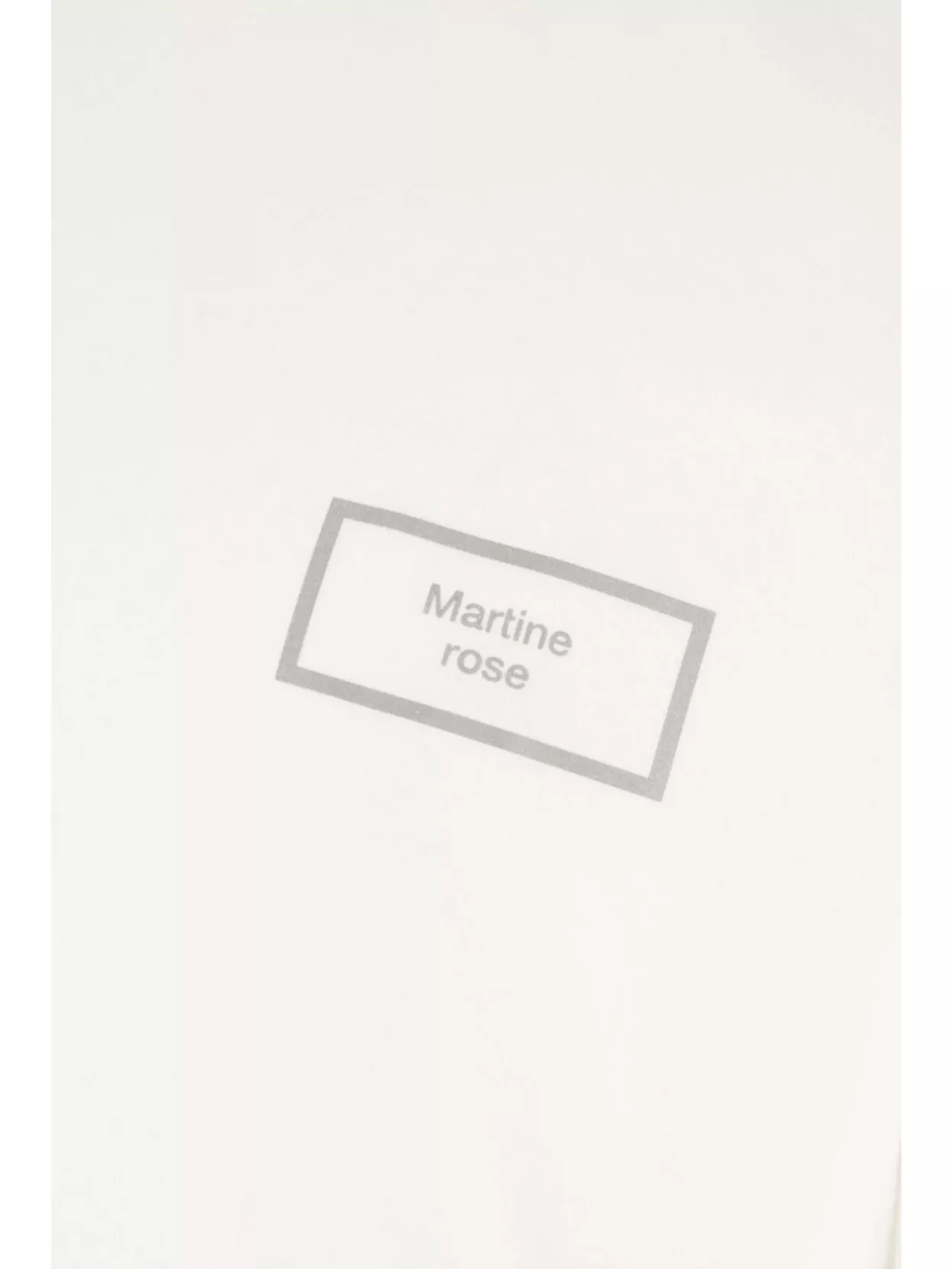 Martine Rose Classic Box Logo Graphic T-shirt In White