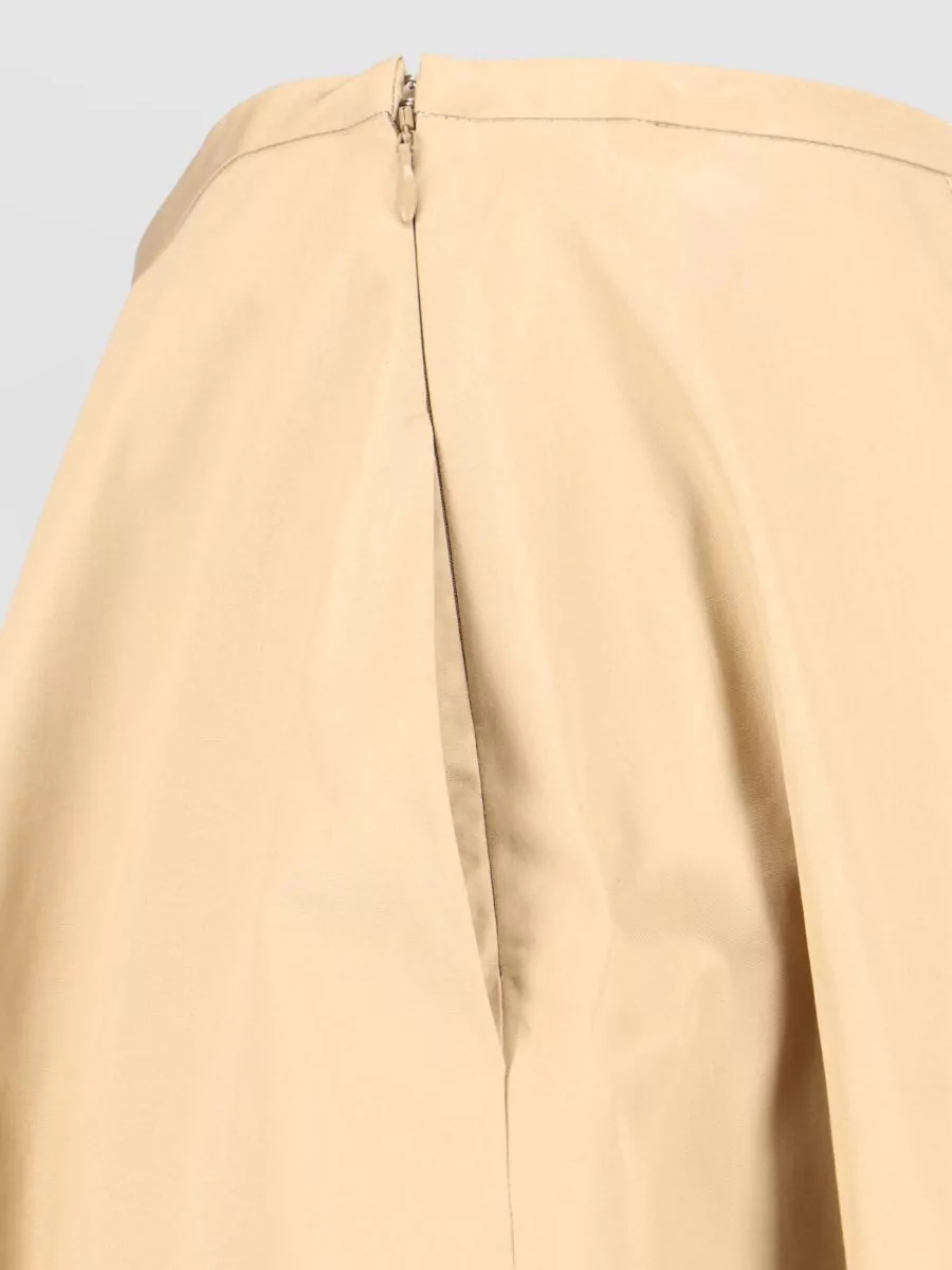 Aspesi Cotton Pleated Midi Skirt