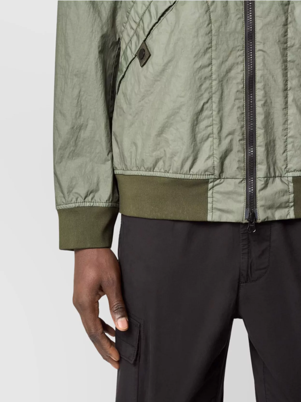 Stone Island 3L Tc Bomber Jacket With Patch Detail