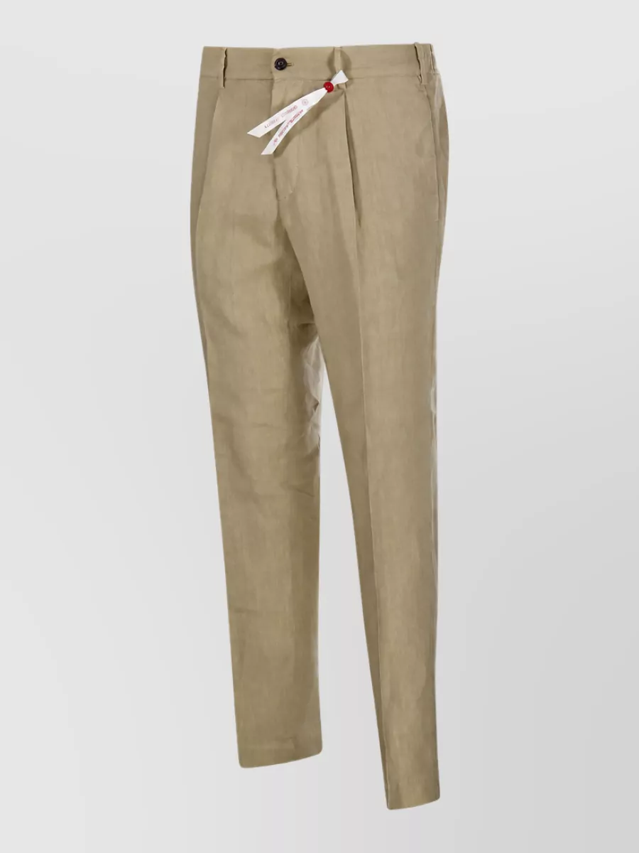 Santaniello Linen Straight-Leg Trousers