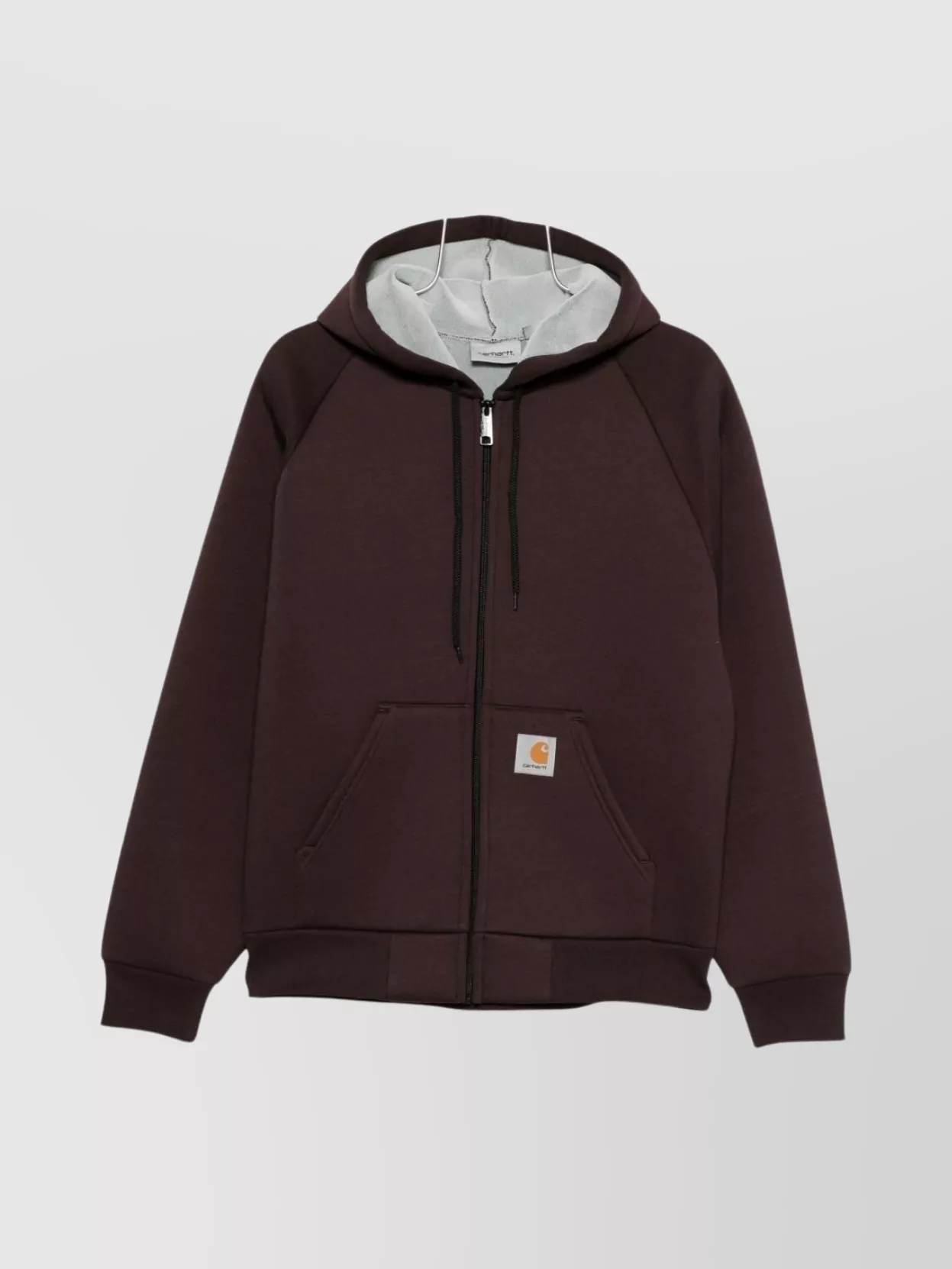 Carhartt Hooded Short Jacket Front Pocket Design In Brown