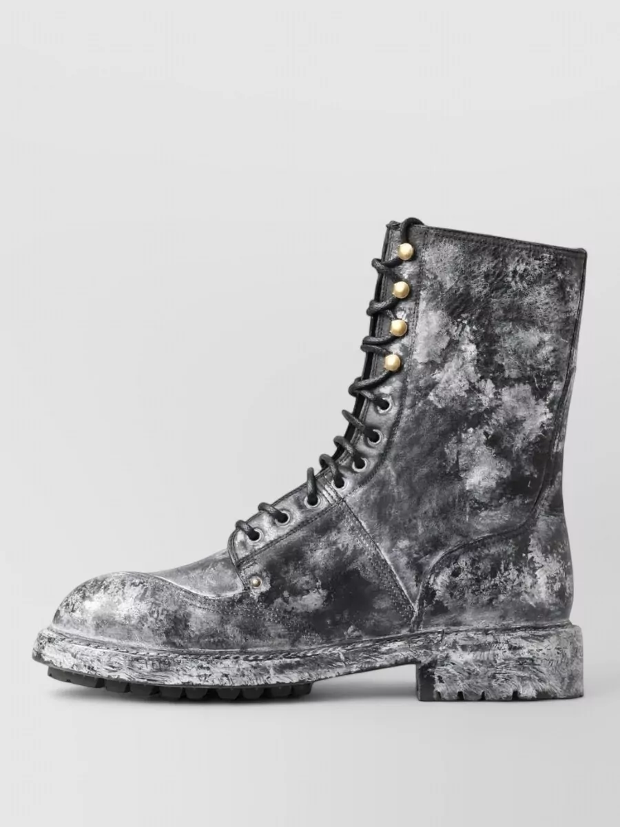 Dolce&Gabbana Leather Mid-Calf Boots