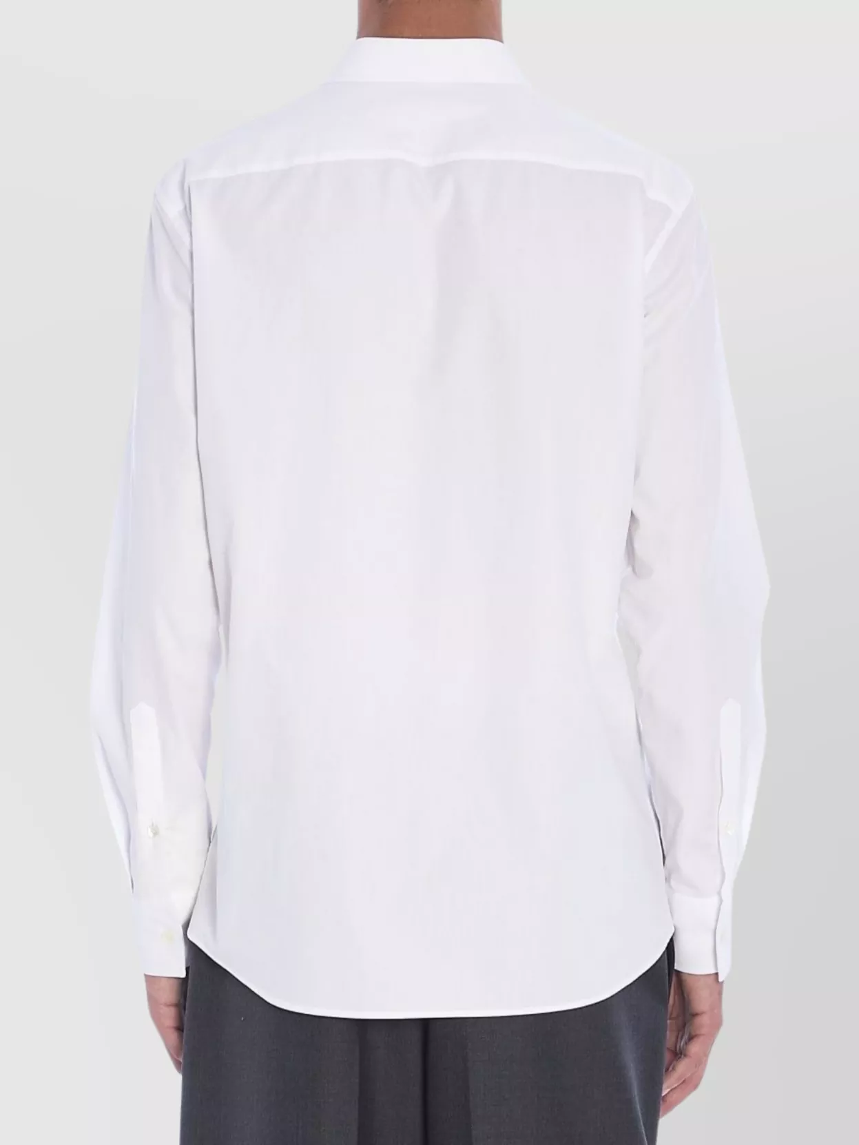 Valentino Garavani Pointed Collar Slim Fit Cotton Poplin Shirt