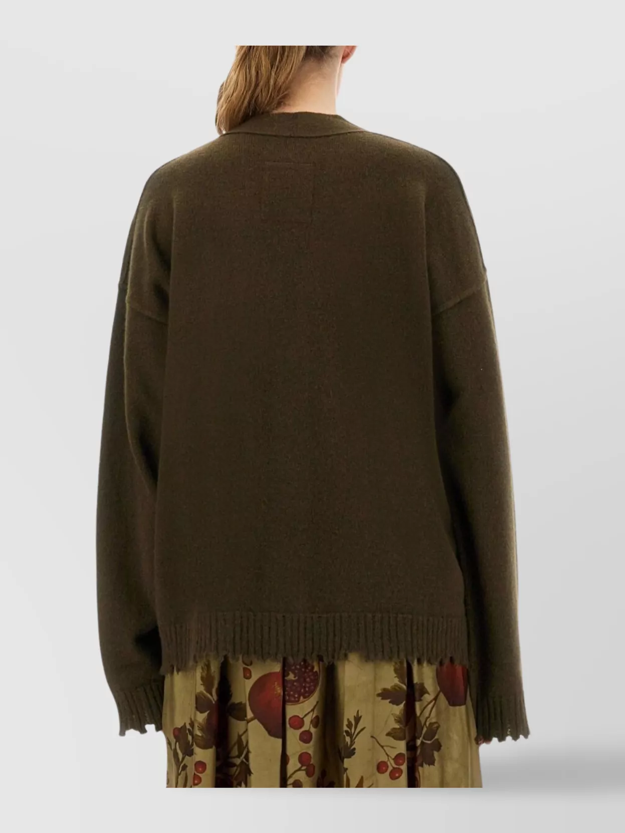 Uma Wang Cashmere Cardigan With Ribbed Hem And Buttons