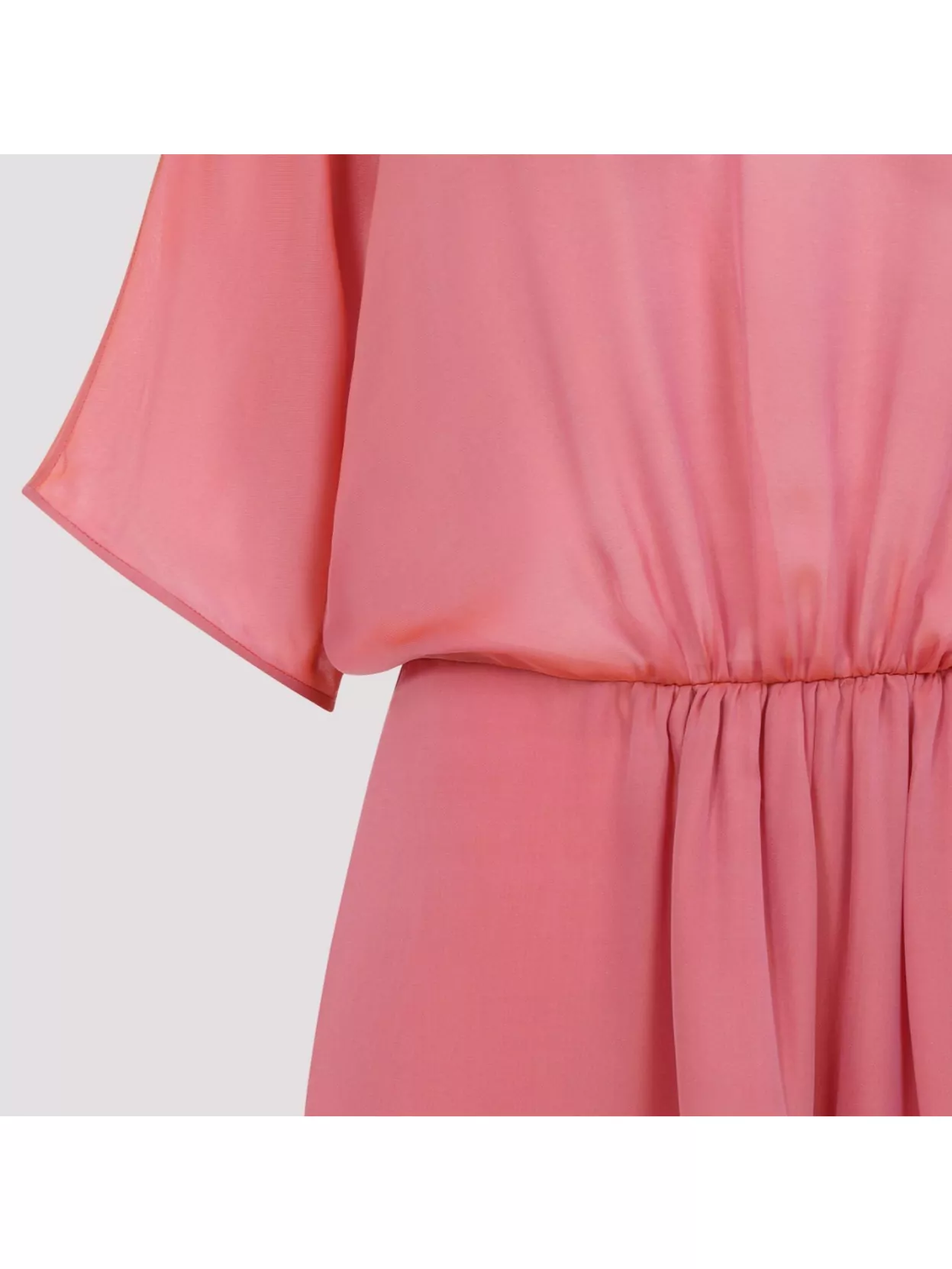 Giorgio Armani Draped Silk Midi Dress