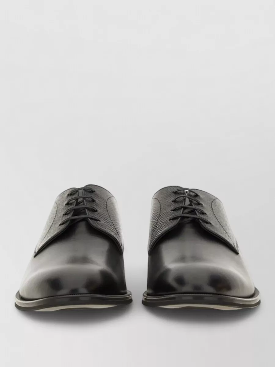 Boss leather derby shoes