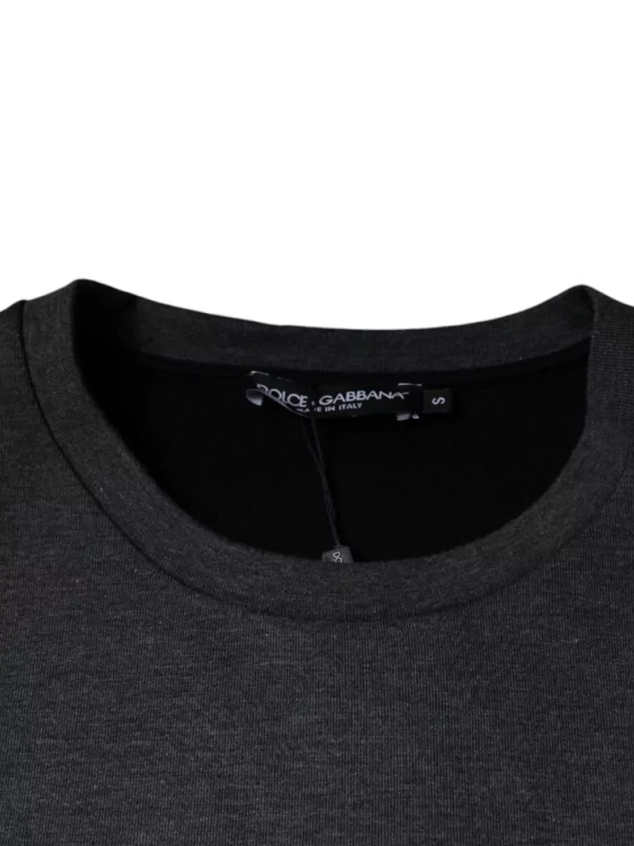 Dolce&Gabbana Camouflage Cuff Cotton Blend T-Shirt