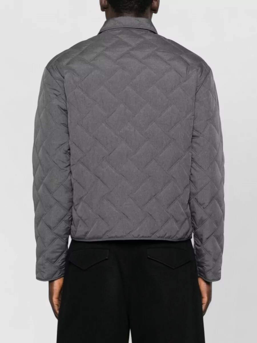 Emporio Armani Quilted Blouson Jacket Straight Cut Side Pockets