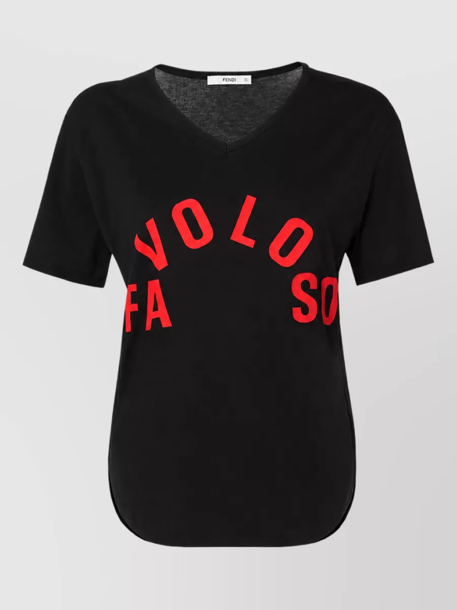 Fendi T-shirt In Black