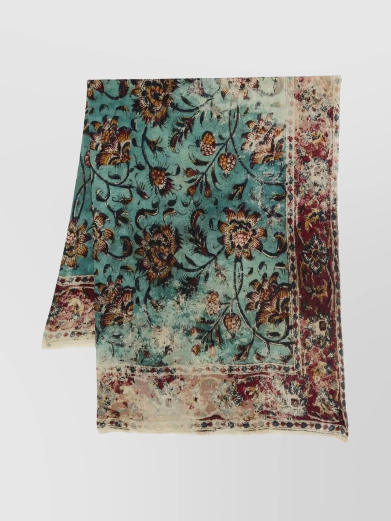 Faliero Sarti Floral-patterned Silk Scarf