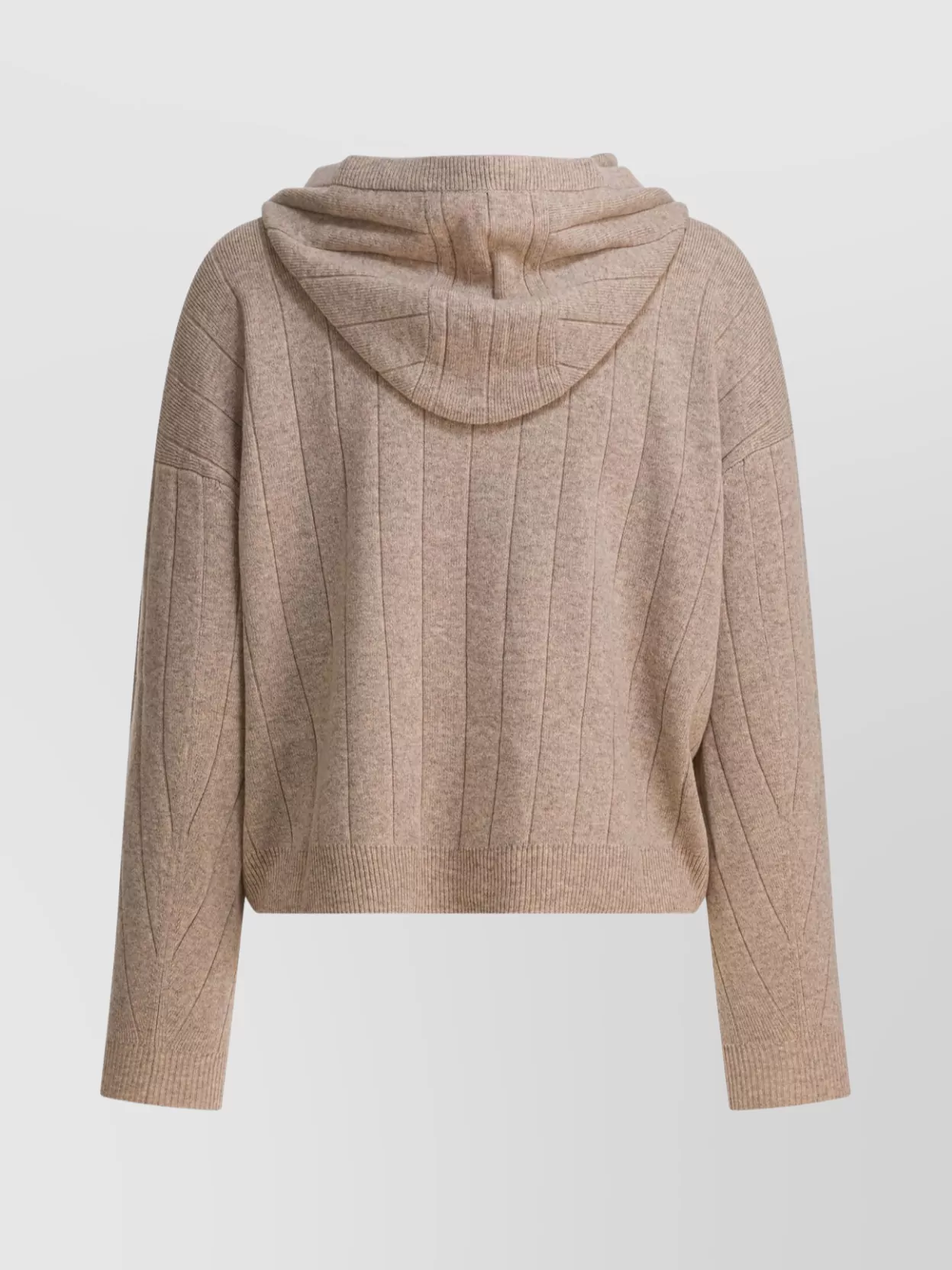 Max Mara Hooded Cashmere Cardigan Featuring Drawstring Detail